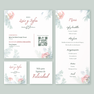 Floral Wedding Stationery floral invitation stationary wedding