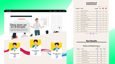 Bengaliedu graphic design teaching ui web design website