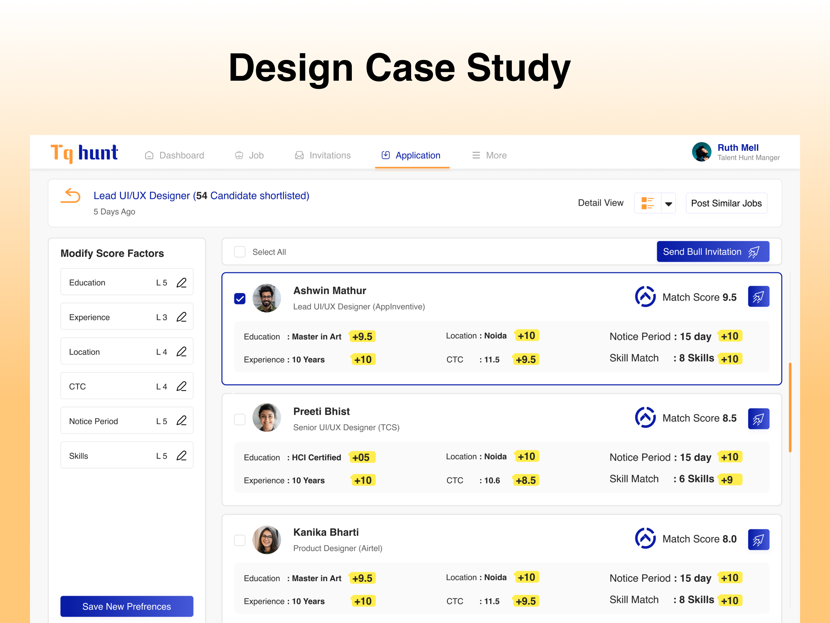 An Artificial Intelligence-Powered Talent Discovery Platform clean dashboard minimal saas product simple dashboard uiux