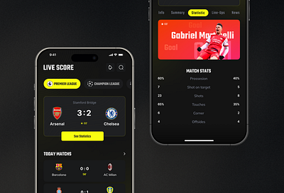 Football Live Score Mobile App 2024 app ui fifa football live score app live live score live score app mobile app scoreboard scorecard soccer sports ui uiux ux