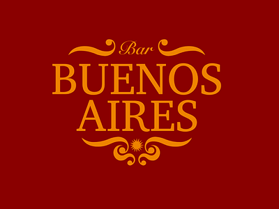 Buenos Aires Brand Identity bar branding design logo vector