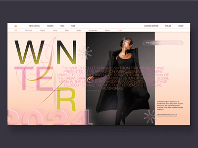 Winter Collection branding dailyui design graphic design motion graphics ui ui ux user interface web web design website