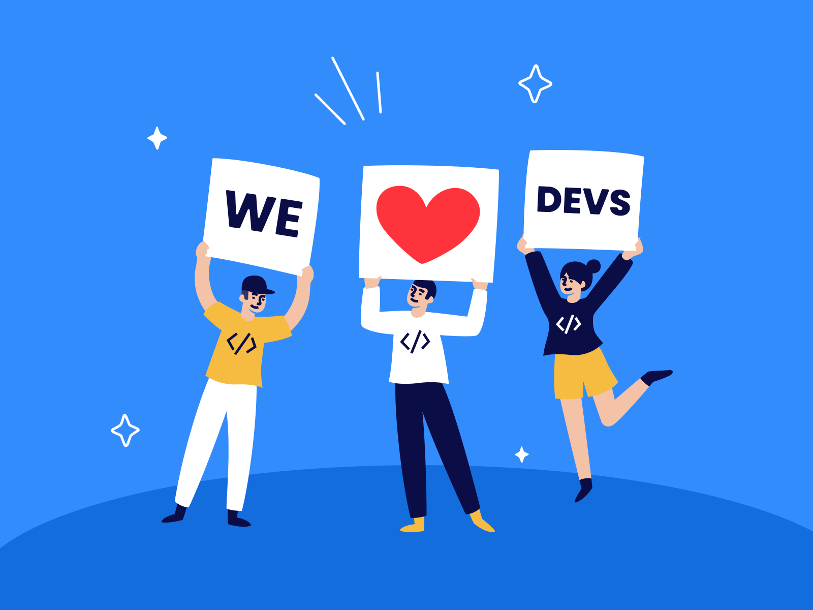 We ️Devs by Ryan Guerra on Dribbble