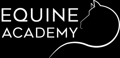 Equine Academy - logo design blackandwhite calligraphy designer fonts graphic design logo logo design