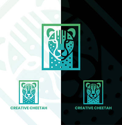 Creative Cheetah Logo animal brand branding cheetah color corporate creative forest geometric identity logo logoground runner tigar wild