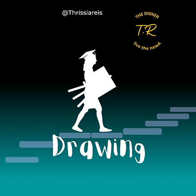 Drawing two branding graphic design logo