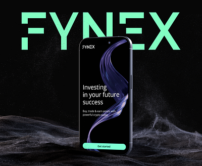FYNEX — Crypto Wallet App UI/UX adaptive after effects animation blockchain branding crypto cryptowallet dark design figma graphic design jitter logo motion graphics nft ui uiux ux wallet web3