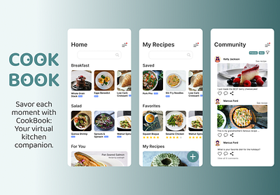 Cook Book Mobile app figma mobile mobile app mobile design ui ui design ux