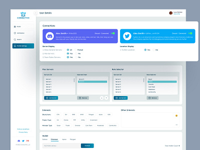 Connectiv Dashboard Design for SaaS