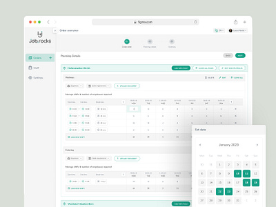 Job Rocks Dashboard Design for SaaS