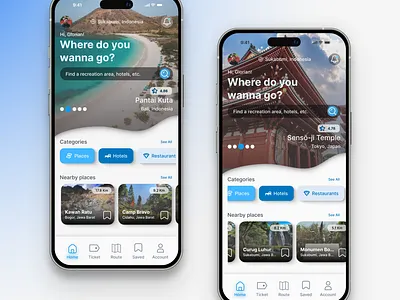 UI Mobile Design Travel App animation apps branding figma graphic design illustration logo mobile travel ui ux ux research