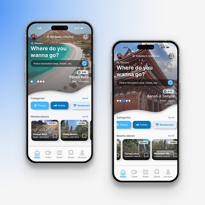 UI Mobile Design Travel App animation apps branding figma graphic design illustration logo mobile travel ui ux ux research