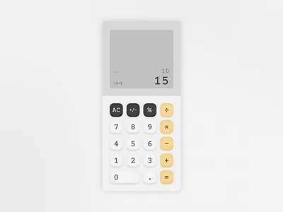 DailyUI #4 Vintage Calculator calculator dailyui dailyui4 ui