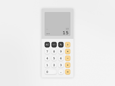 DailyUI #4 Vintage Calculator calculator dailyui dailyui4 ui