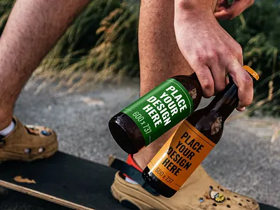 Beer Bottle Mockup beer bottle mockup beer label glass bottle mockup mockup soda bottle