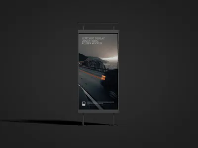 Free Advertising Poster Mockup poster mockup