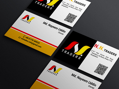 Visiting Card For NN Traders branding graphic design logo