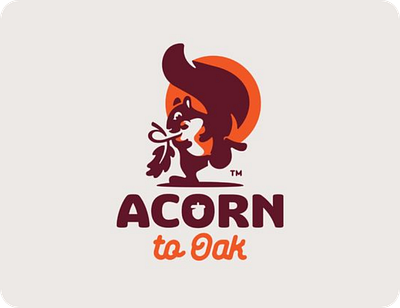 Acorn To Oak Logo branding design graphic design illustration logo static logo