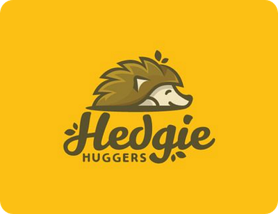 Hedgie Huggers Logo design graphic design illustration logo static logo