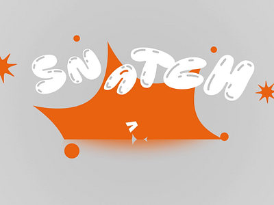 SNATCH - intro showreel animation bounce design graphics grey logo loop minimal motion design orange showreel speed tunnel white