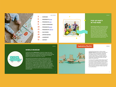 Columbia Play Project Pitch Deck graphic design layout presentation design