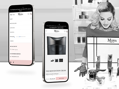 MDNA SKIN - Website Enhancements design ecommerce mobile design ui ux web design