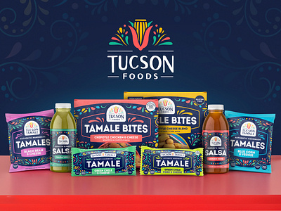 Tucson Foods Product Lineup design food graphic design mock up snack