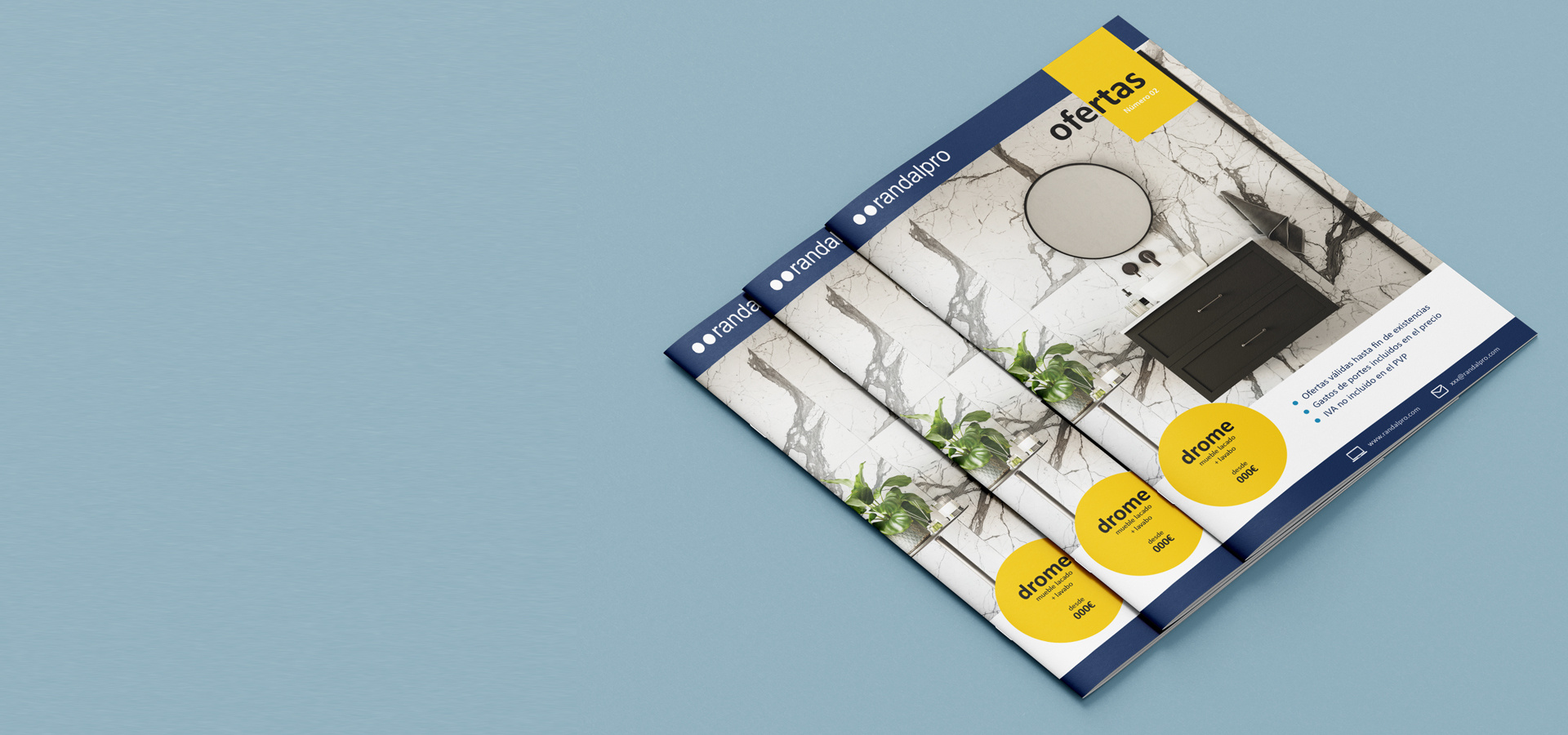 A5 Brochure bathroom furniture brochure graph indesign photo edit