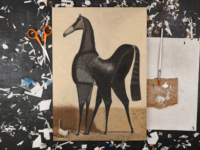 Bonnie after Eddowes Turner, studio animal animals creature dribbble equine horse horses illustration