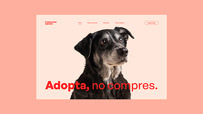 Daily UI #003 – Landing page daily ui dogs graphic design landing page ui