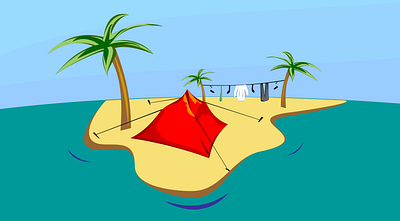 Trixity: island game island vector