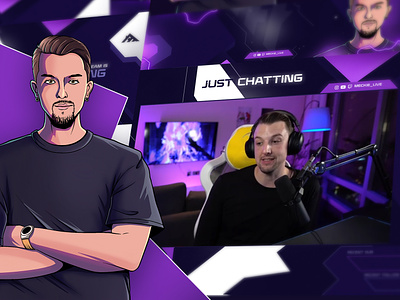 Mackie Live ︱Live Stream Overlay ︱ RV designer animated overlay cartoon logo gaming overlay gaming streaming kick branding kick overlay kick stream live stream overlay logo design streaming overlay twitch branding twitch graphics twitch overlay twitch stream