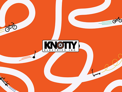 Knotty Electrics ad branding logo design