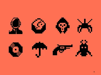 Icons 8 Bits 8bits art brand branding design font freebies graphic icons illustrat illustration interface language logo nounproject pictogram pixel pop culture symbole vector