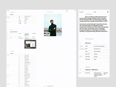 Evanston framer template graphic design grid layout mobile table