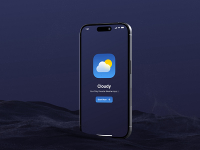 Weather App Splash Screen | UI Design application design intro iphone mobile application splash screen ui ux user interface design weather application