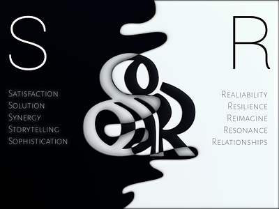 SR branding design graphic design logo typography