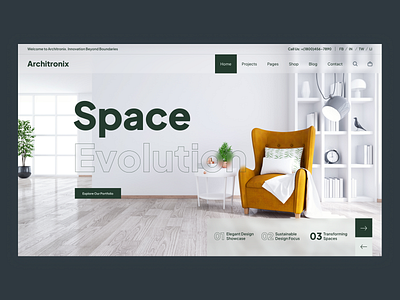 Minimal Architecture Landing page apartment architect architecture building city construction design agency design service exterior house design interior design landing page minimal modern house real estate residence service ui urban architecture ux