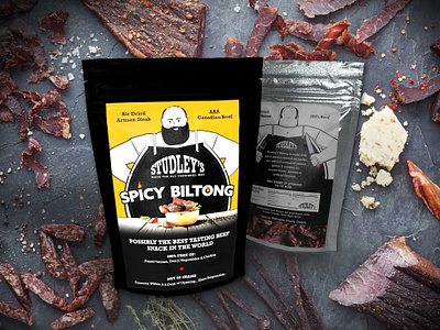 Studley's Biltong branding packaging