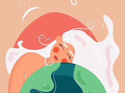 Girl holding Earth 2d adobe illustrator design earth earth day flat character girl graphic design illustration stylized vector