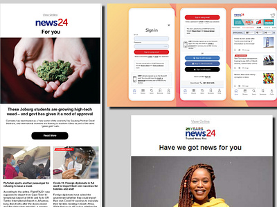 Personalised Newsletter email ideas media news newsletter online online news prototype ux design