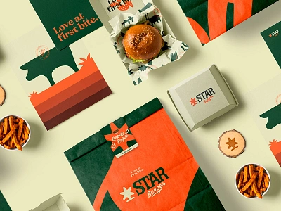 Burger Mockups branding burger design download fastfood identity logo mockup mockups packaging paper bag psd restaurant template typography