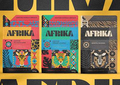 AFRIKA COFFEE - Single Original design graphic design illustration