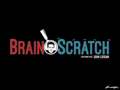 BrainScratch Logo brainscratch john lordan logo true crime typography youtube