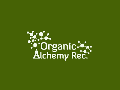 Organic Alchemy Records 2d animation alchemy animation branding graphic design intro logo logo animation logotype molecule motion motion graphics motion logo organic rec record studio records
