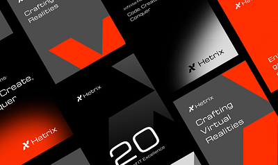 Hetrix Branding banner black branding design development orange post visual