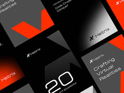 Hetrix Branding banner black branding design development orange post visual