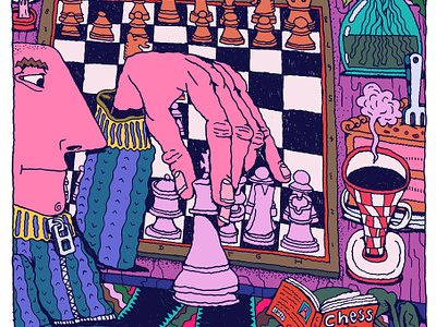 Chess Championship - Melcher Oosterman chess chess game conceptual illustration editorial illustration games illustration illustration digital illustrationart illustrationartist illustrationzone illustrator melcher oosterman