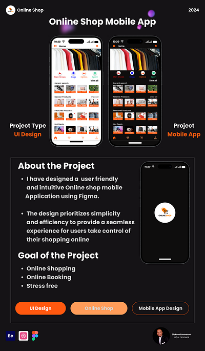 Online Store Mobile Application app design case study design ecommerce figma store design ui ui design uiux user experience user interface