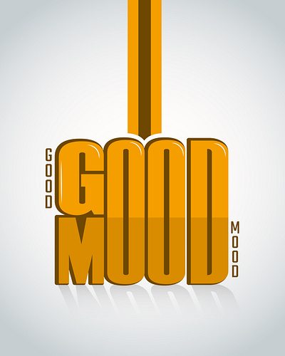 GOOD MOOD typography design branding design good mood graphic design illustration lettering logo typo typography vector